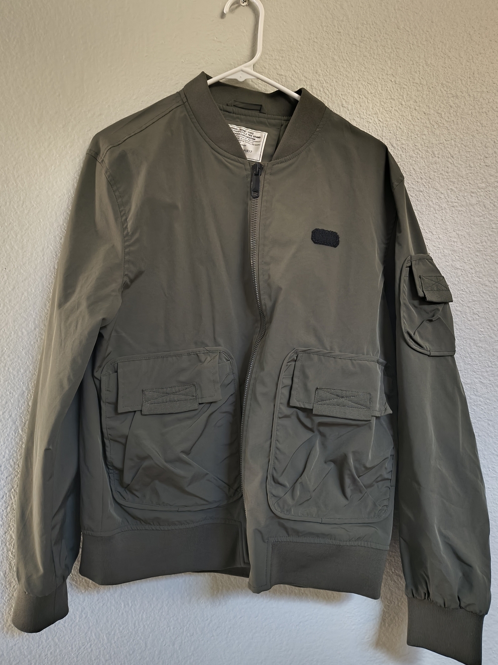 Men's Olive Green Bomber Jacket